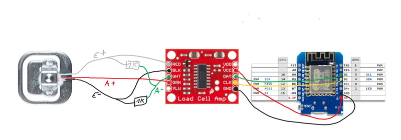 прочитать данные тензодатчика esp866_3